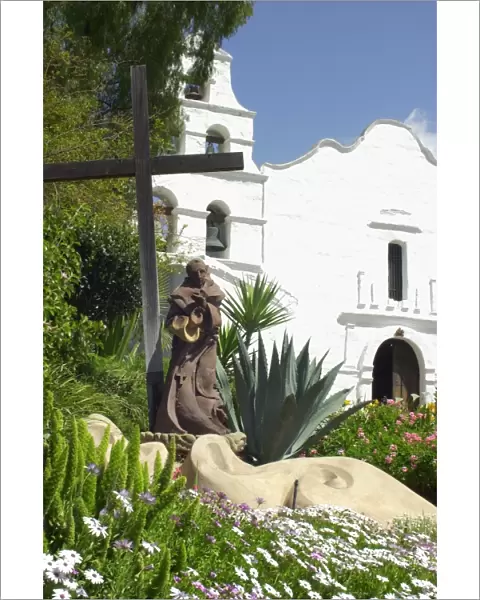 Junipero Serra statue at San Diego Mission