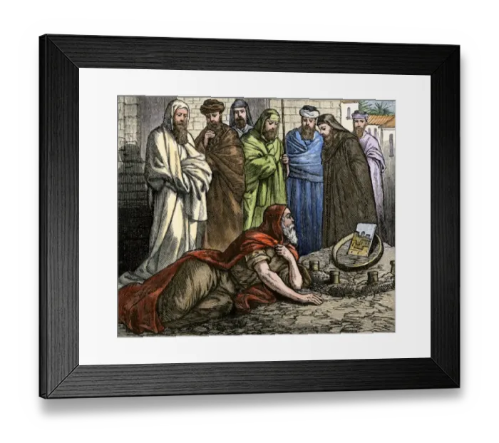 Framed Print : Ezekiel explaining his visions