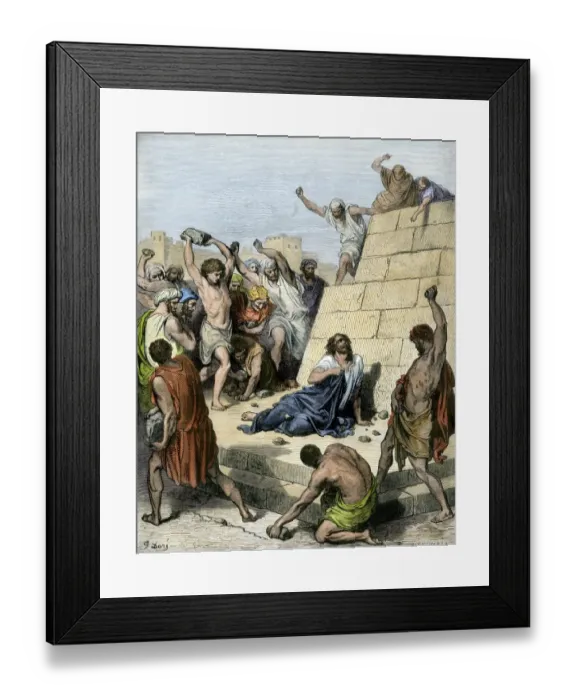 Framed Print : Stephen stoned to death in 36 AD Framed Print : Stephen stoned to death in 36 AD