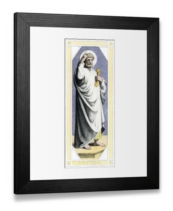 Framed Print : Peter holding a key Framed Print : Peter holding a key