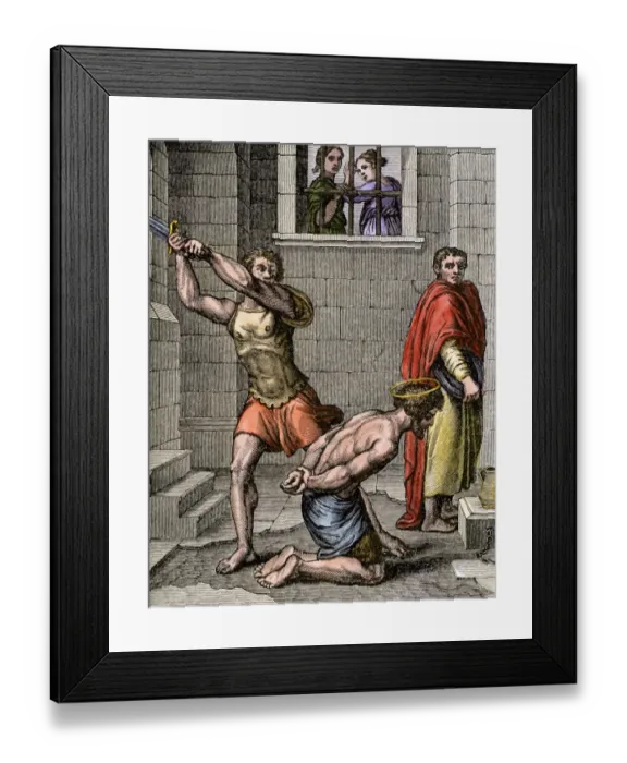 Framed Print : John the Baptist executed Framed Print : John the Baptist executed