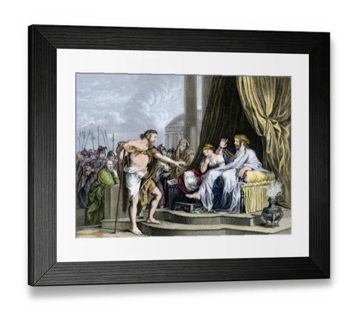 Framed Print : John the Baptist criticizing Herod Framed Print : John the Baptist criticizing Herod