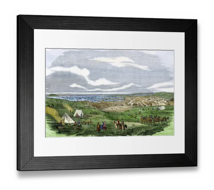 Framed Print : City of San Francisco during the Gold Rush Framed Print : City of San Francisco during the Gold Rush