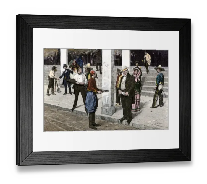 Framed Print : Peddlers in San Francisco, 1850s Framed Print : Peddlers in San Francisco, 1850s