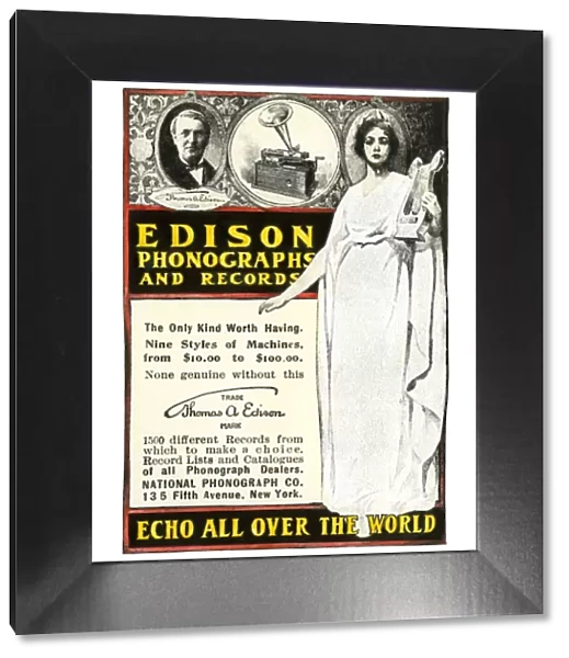 Edison phonography ad, 1901