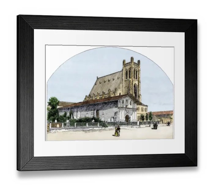 Framed Print : Mission Dolores, California, 1800s Framed Print : Mission Dolores, California, 1800s
