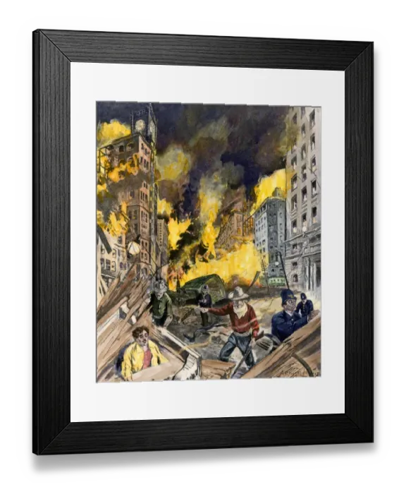 Framed Print : San Francisco earthquake and fire, 1906 Framed Print : San Francisco earthquake and fire, 1906