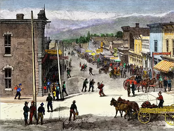 Leadville, a Colorado boom town, 1870s
