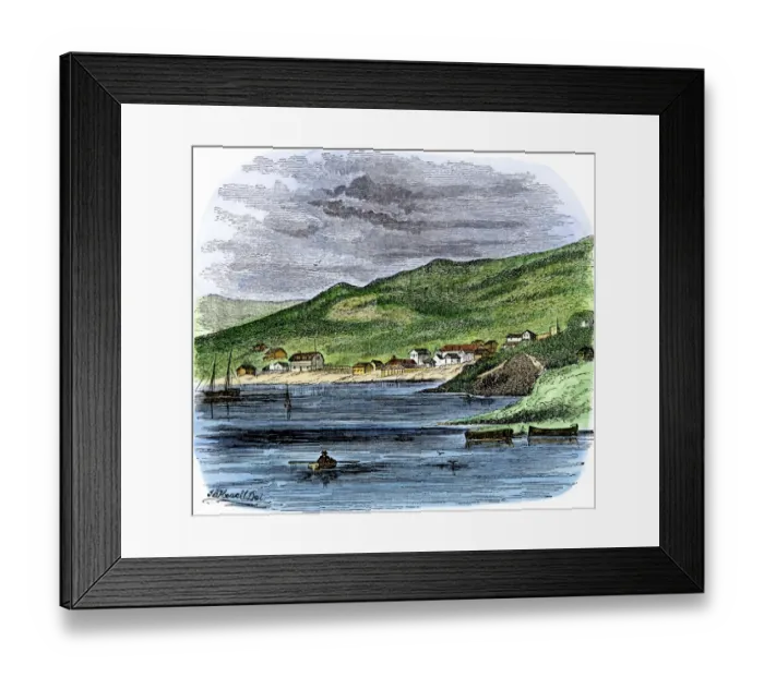 Framed Print : San Francisco before the Gold Rush Framed Print : San Francisco before the Gold Rush