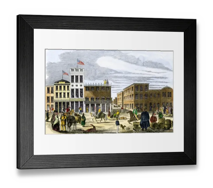 Framed Print : San Francisco in 1851 Framed Print : San Francisco in 1851