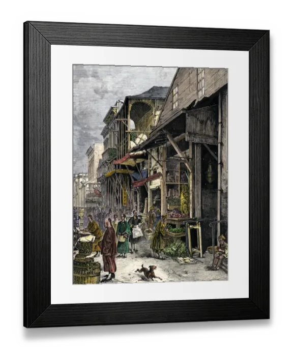 Framed Print : Chinese immigrants in San Francisco, 1870s