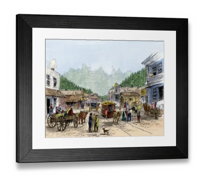 Framed Print : Hot Springs, Arkansas, 1870s Framed Print : Hot Springs, Arkansas, 1870s