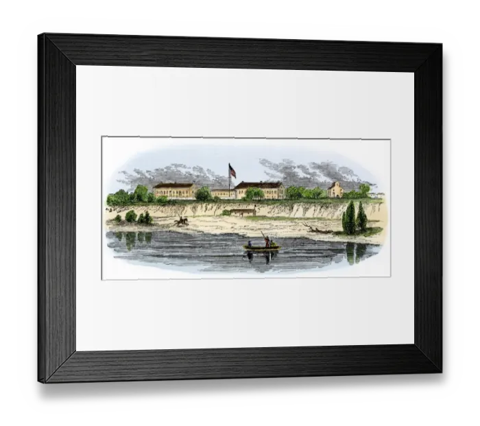 Framed Print : Fort Smith, Arkansas, 1800s
