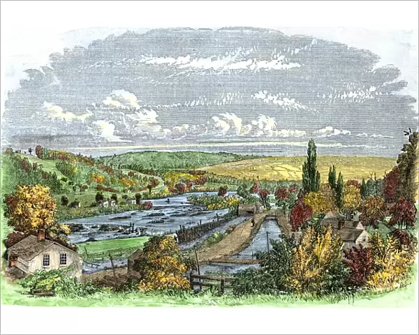 Erie Canal along the Mohawk River, New York