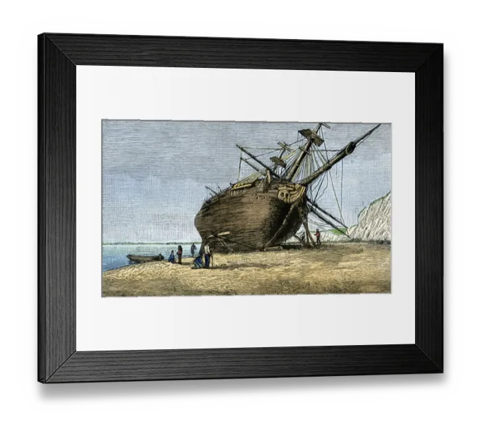 Framed Print : Darwins ship, the Beagle Framed Print : Darwins ship, the Beagle