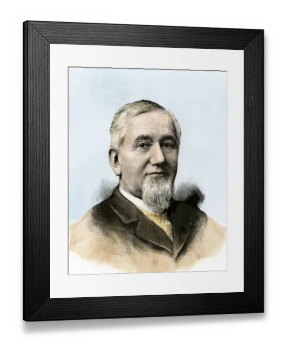 Framed Print : George M. Pullman, inventor of railroad cars with folding berths Framed Print : George M. Pullman, inventor of railroad cars with folding berths