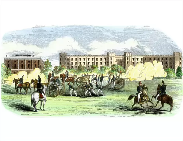 West Point artillery drill, 1850s