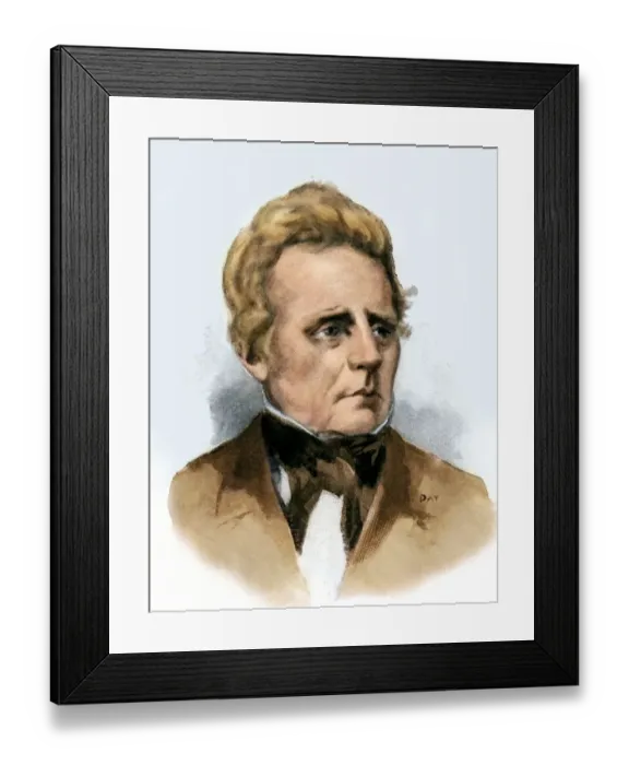 Framed Print : Hans Christian Oersted Framed Print : Hans Christian Oersted