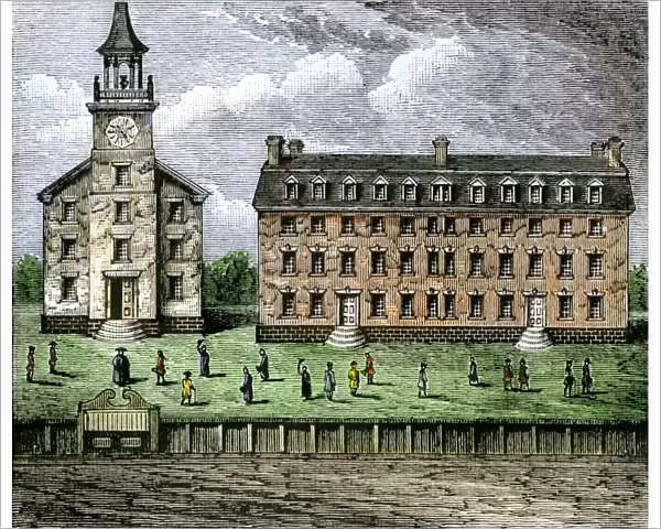 Yale Universitiy in the late 1700s
