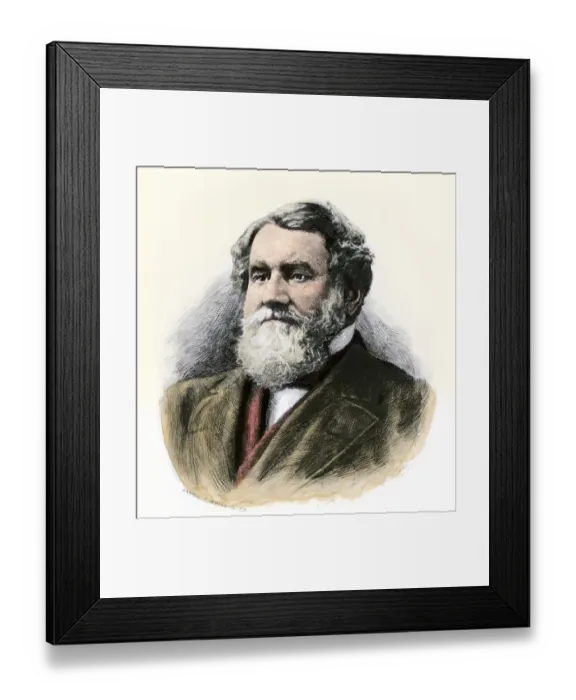 Framed Print : Cyrus McCormick portrait Framed Print : Cyrus McCormick portrait