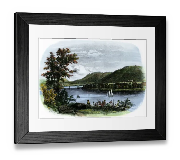 Framed Print : Fort Ticonderoga about 1850 Framed Print : Fort Ticonderoga about 1850