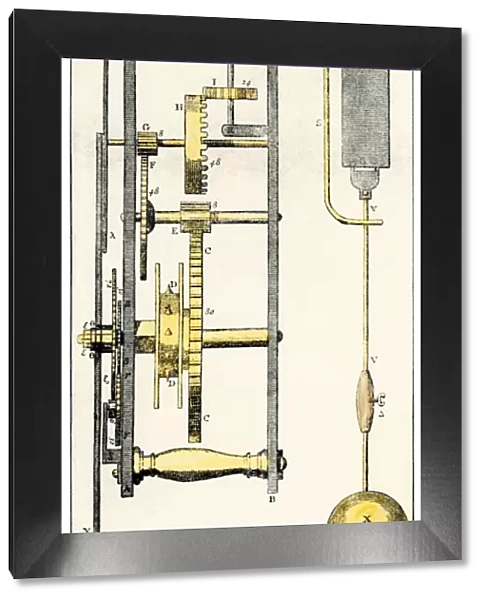 Huygens clock diagram