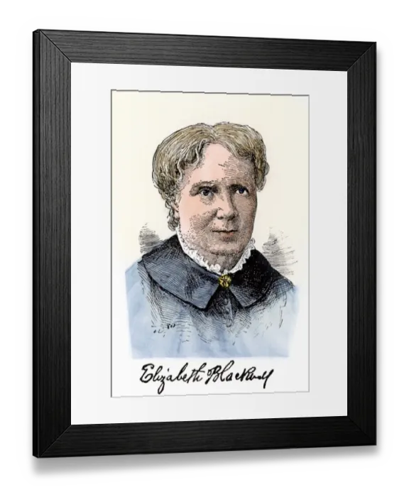 Framed Print : Elizabeth Blackwell, first women physician in modern times Framed Print : Elizabeth Blackwell, first women physician in modern times