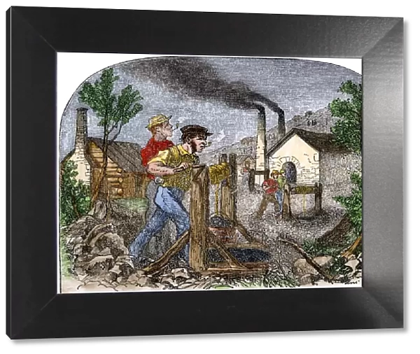 Lead mining in Missouri, mid-1800s