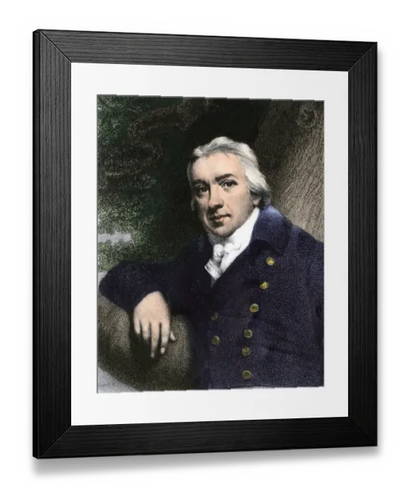 Framed Print : Edward Jenner, who discovered vaccination in 1798 Framed Print : Edward Jenner, who discovered vaccination in 1798