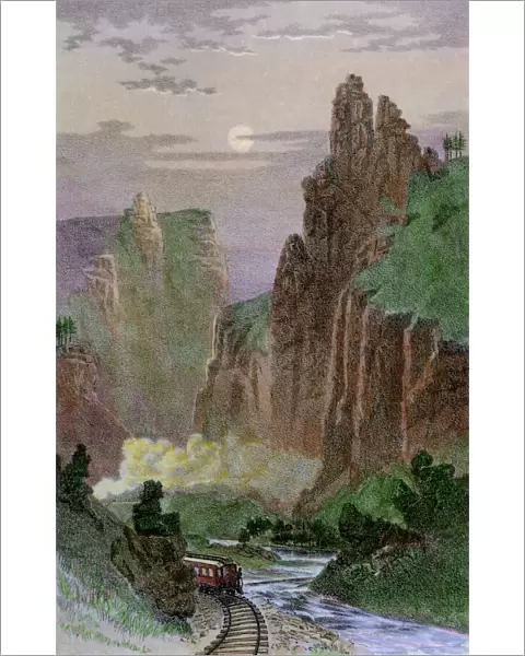 Railroad in Montana, 1880s
