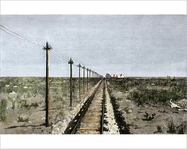 Transcontinental railroad across the Great Plains