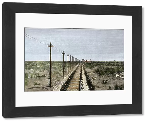 Transcontinental railroad across the Great Plains