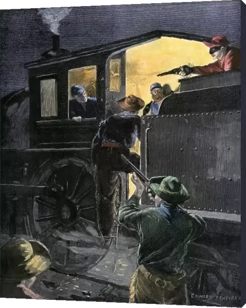 Train-robbers, 1800s