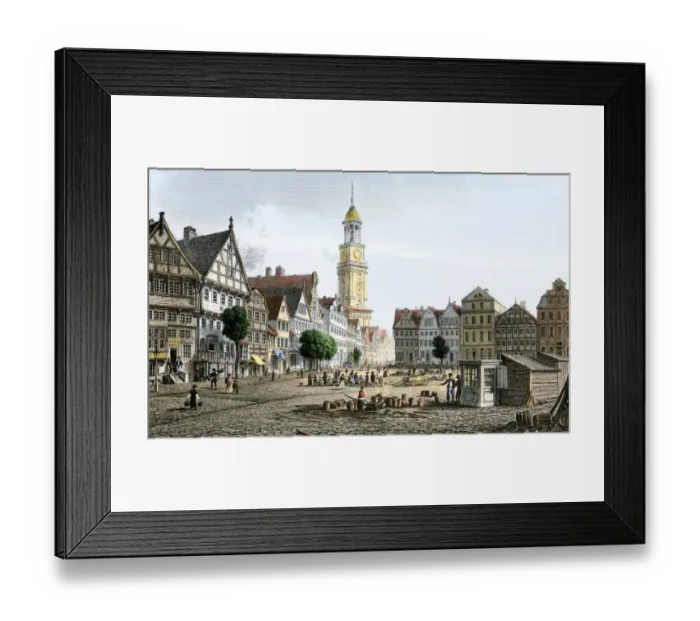 Framed Print : Hamburg, Germany, early 1800s Framed Print : Hamburg, Germany, early 1800s