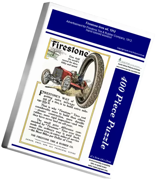 Firestone tires ad, 1912
