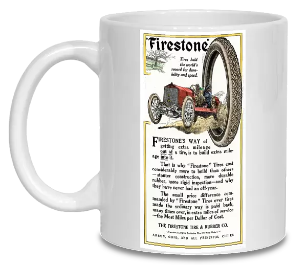 Firestone tires ad, 1912