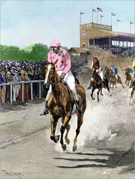 Horse race in the US, 1880s