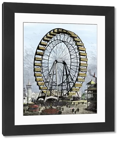First Ferris wheel, Chicago Worlds Fair, 1893
