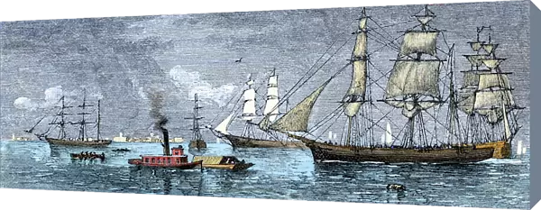 Seaport of Galveston, Texas, 1800s
