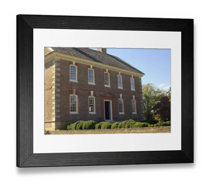 Framed Print : Colonial home in Yorktown, Virginia
