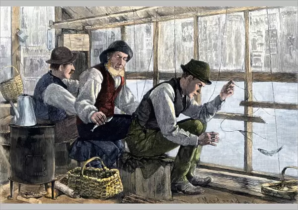 Smelt-fishing, 1880s