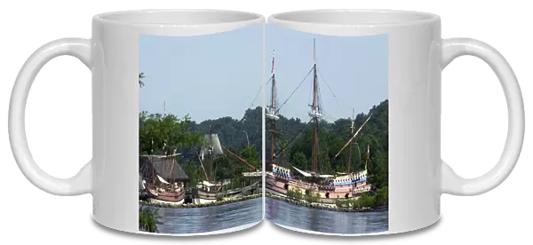 Replicas of colonial Jamestown ships