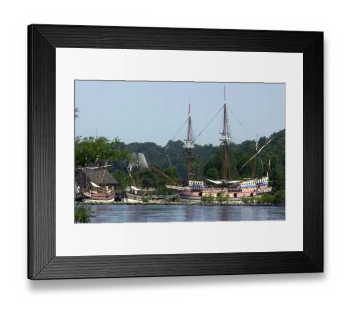 Framed Print : Replicas of colonial Jamestown ships Framed Print : Replicas of colonial Jamestown ships