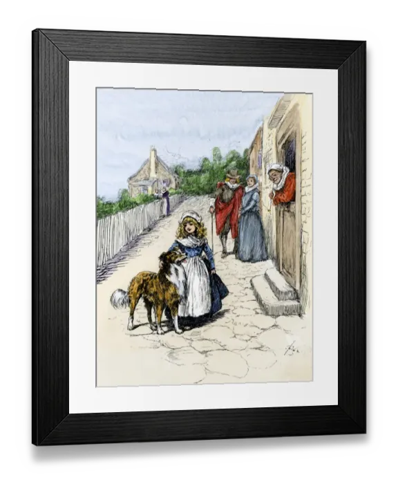 Framed Print : Life in colonial Jamestown Framed Print : Life in colonial Jamestown