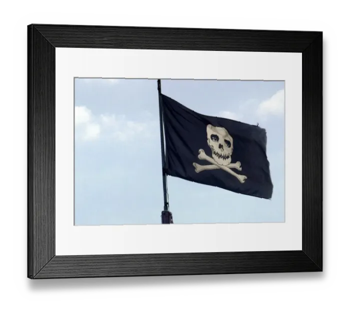 Framed Print : Pirate flag