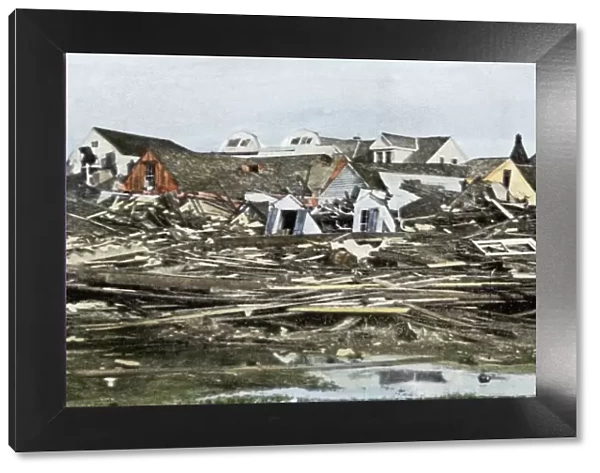 Galveston, Texas, after the hurricane of 1901