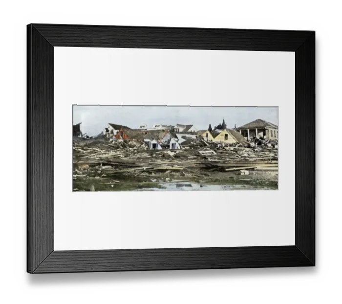 Framed Print : Galveston, Texas, after the hurricane of 1901 Framed Print : Galveston, Texas, after the hurricane of 1901