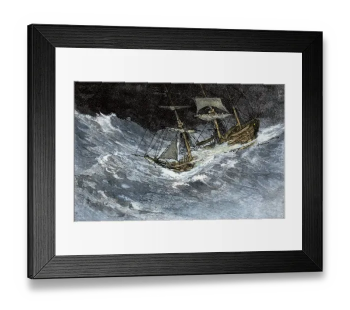 Framed Print : Sailing in stormy seas Framed Print : Sailing in stormy seas