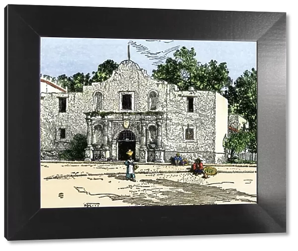 The Alamo in San Antonio, 1800s