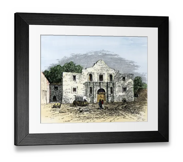 Framed Print : The Alamo, 1800s